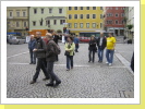 Ankunft am Stadtplatz in Gmunden Ankunft am Stadtplatz in Gmunden