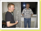 Tobi und Jürgen am Zimmer Tobi und Jürgen am Zimmer