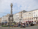Pestsäule und Flohmarkt Pestsäule und Flohmarkt